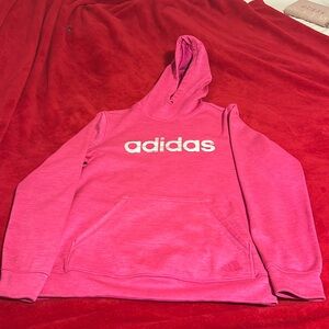Hot Pink Adidas Pullover Hoodie